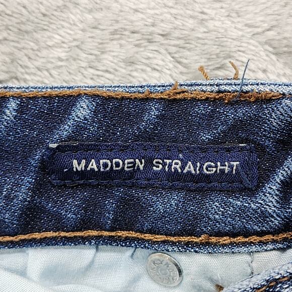 Chaps Denim Jeans Women 4 Blue Madden Straight Leg Mid Rise Stretch Denim Casual - Picture 6 of 13